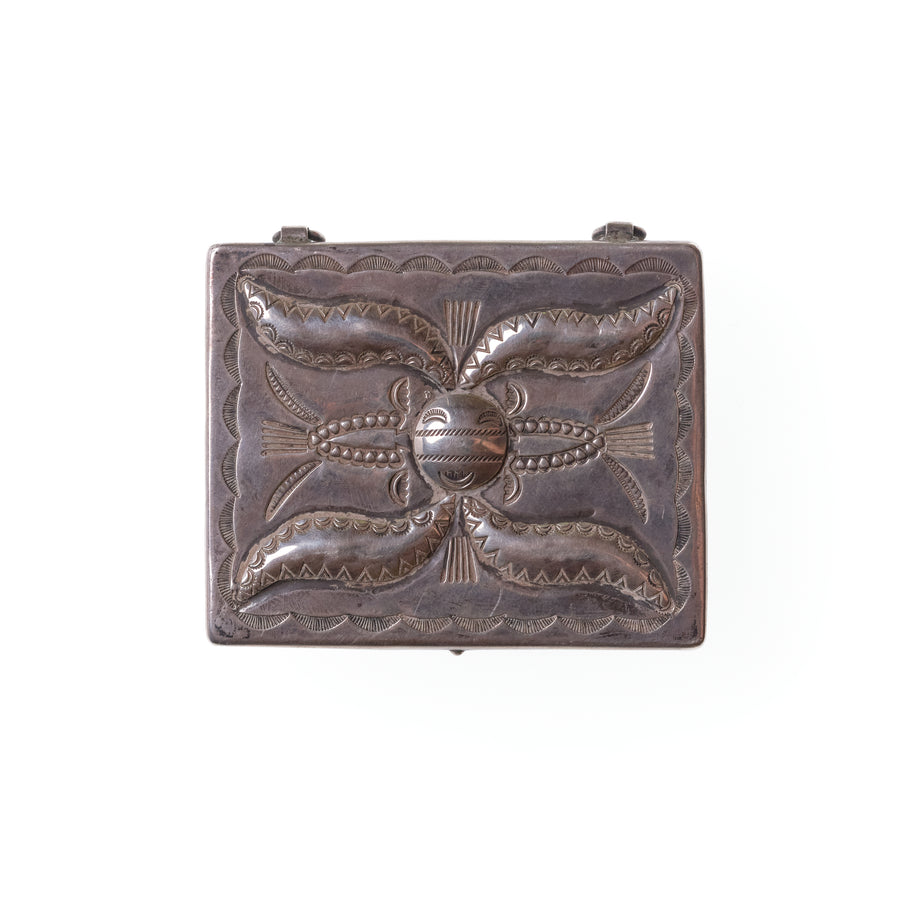 1930s REPOUSSÉ SILVER BOX