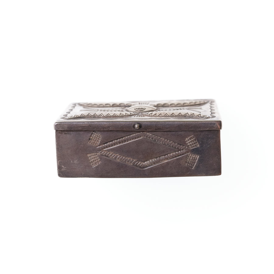 1930s REPOUSSÉ SILVER BOX