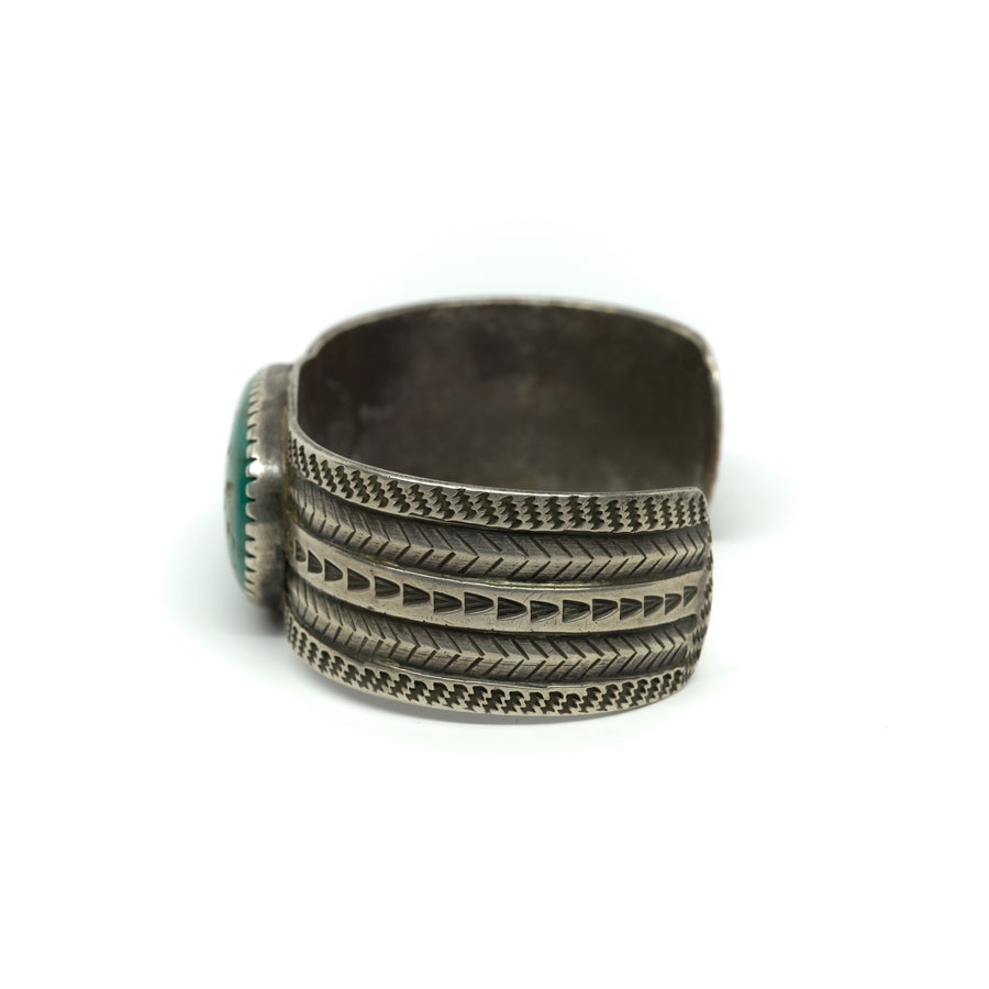 1920s INGOT + TURQUOISE CUFF