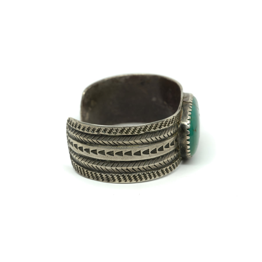 1920s INGOT + TURQUOISE CUFF