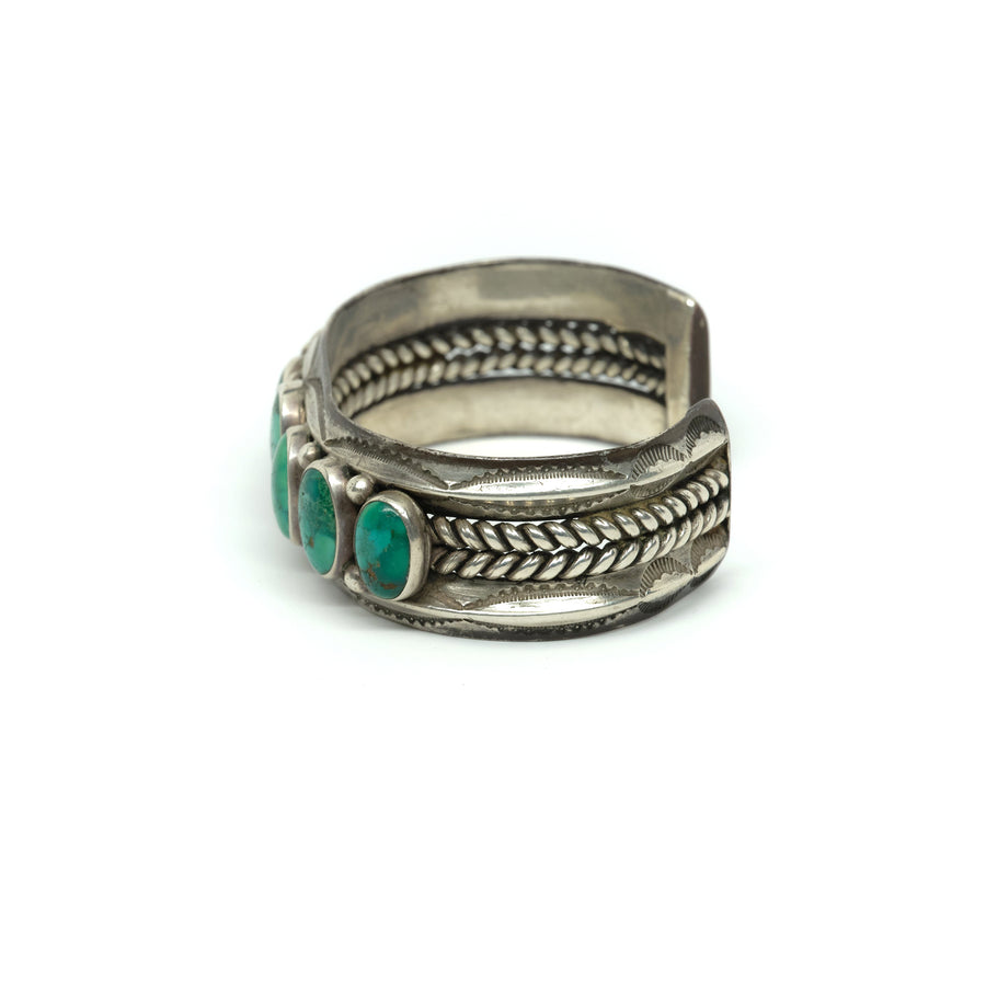 1940s BRAIDED WIRE ROW CUFF