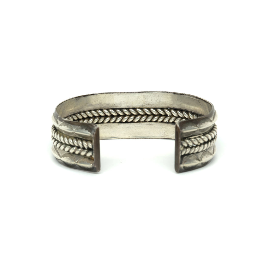 1940s BRAIDED WIRE ROW CUFF