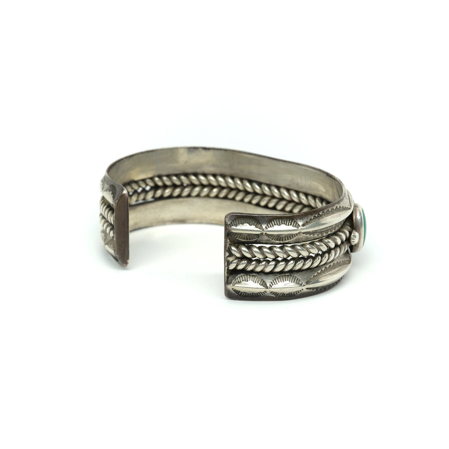 1940s BRAIDED WIRE ROW CUFF