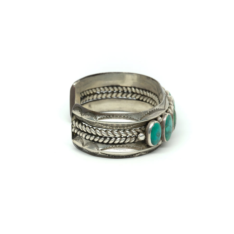 1940s BRAIDED WIRE ROW CUFF