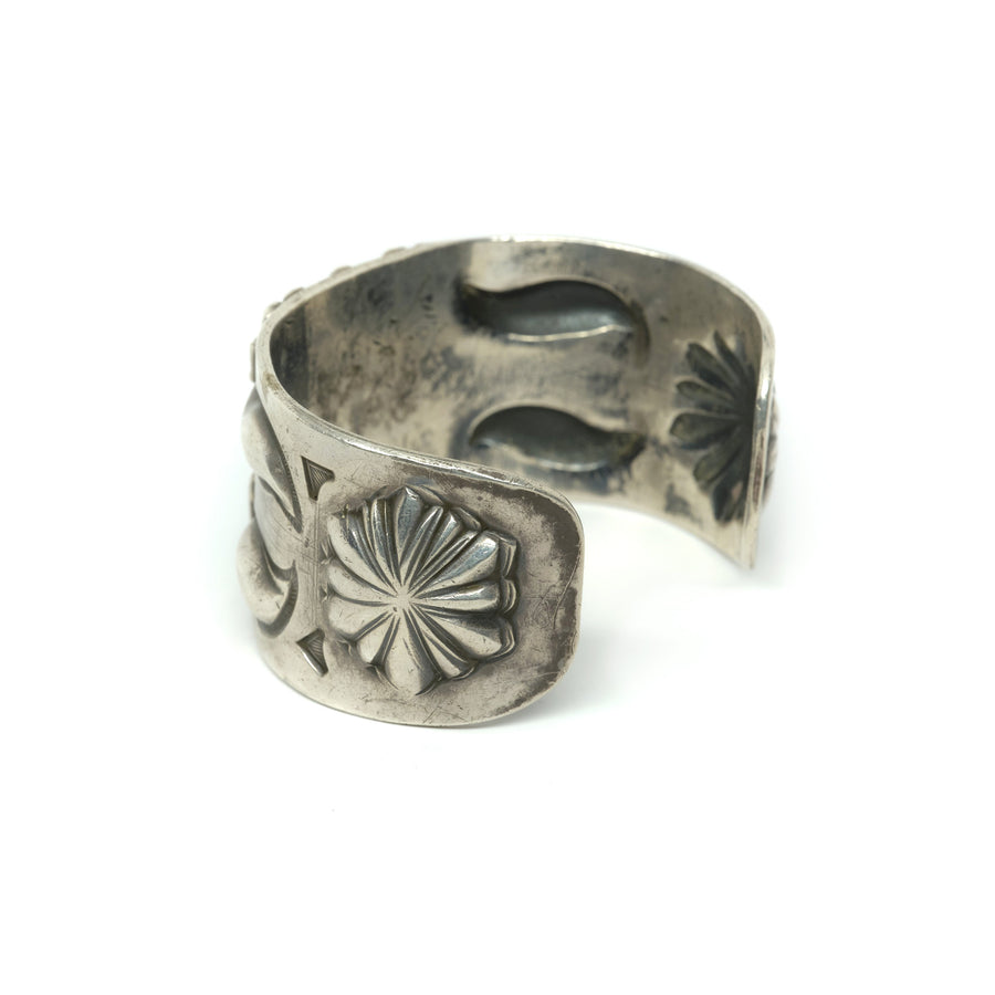 1940s INGOT MORENCI + CERRILLOS REPOUSSÉ CUFF