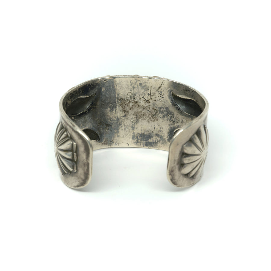 1940s INGOT MORENCI + CERRILLOS REPOUSSÉ CUFF