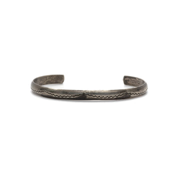 1950s HALF ROUND SILVER CUFF