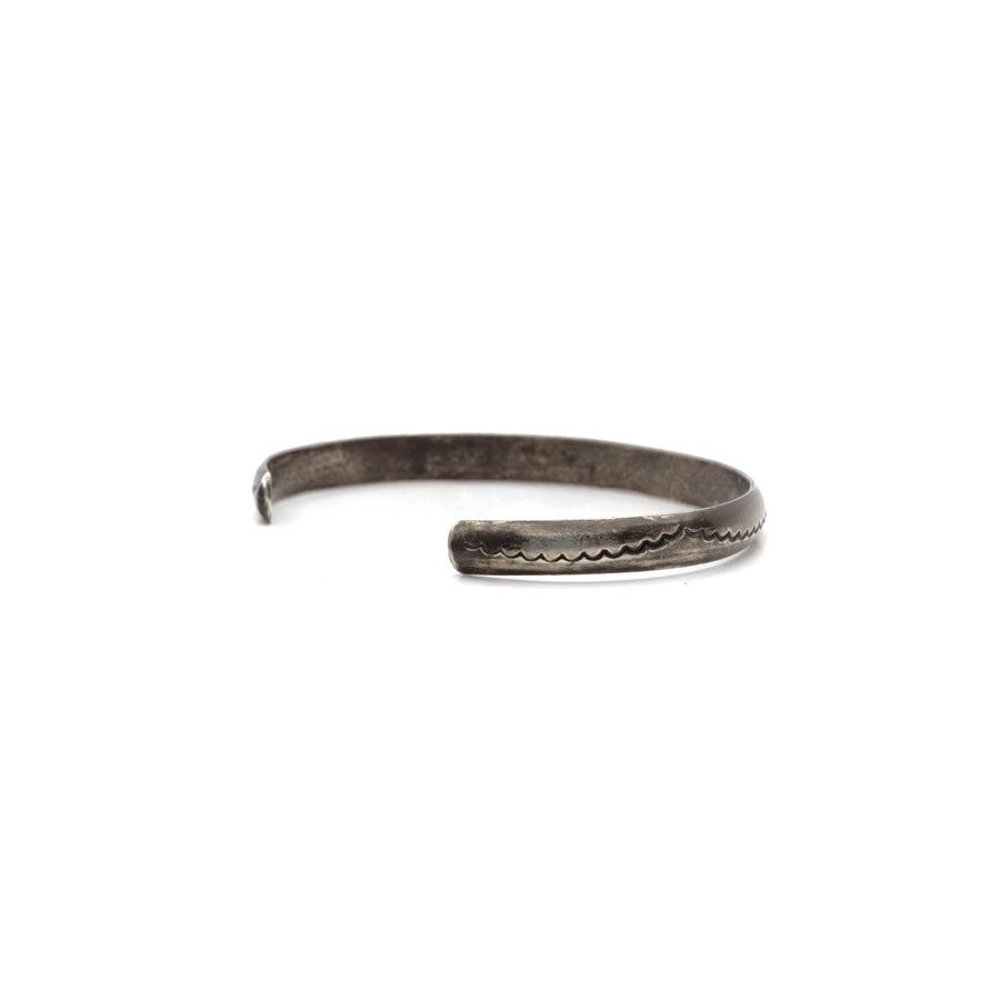 1950s HALF ROUND SILVER CUFF