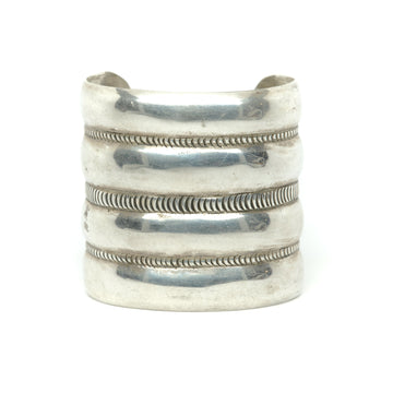 1940s WIDE SILVER CUFF