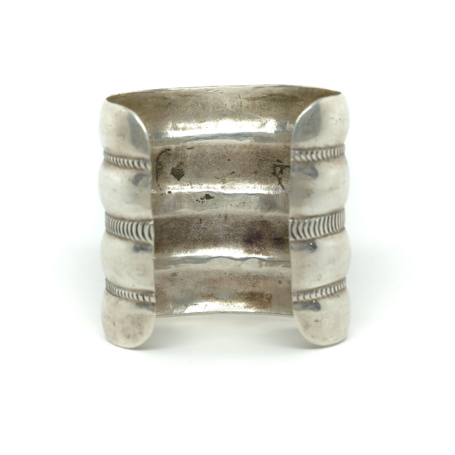 1940s WIDE SILVER CUFF