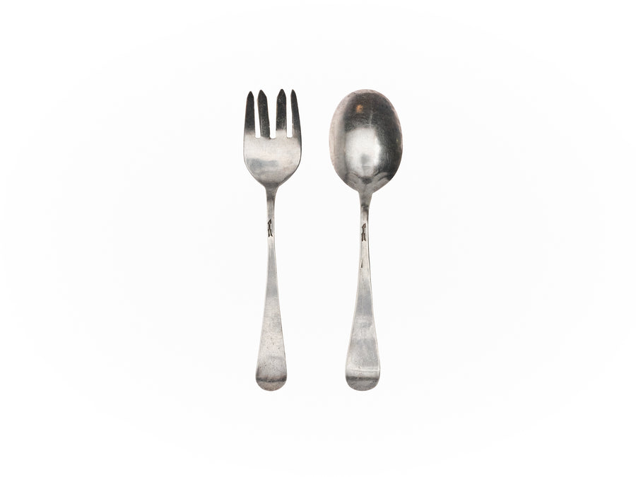 1940s SPOON + FORK SET